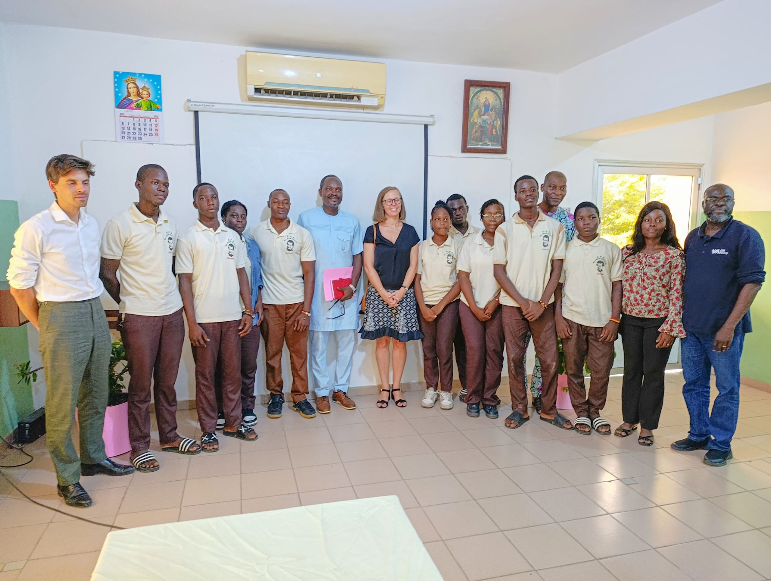 Enseignement Technique : Visite de l’Ambassadrice de Belgique à l'Ecole Saint Jean Bosco Cotonou